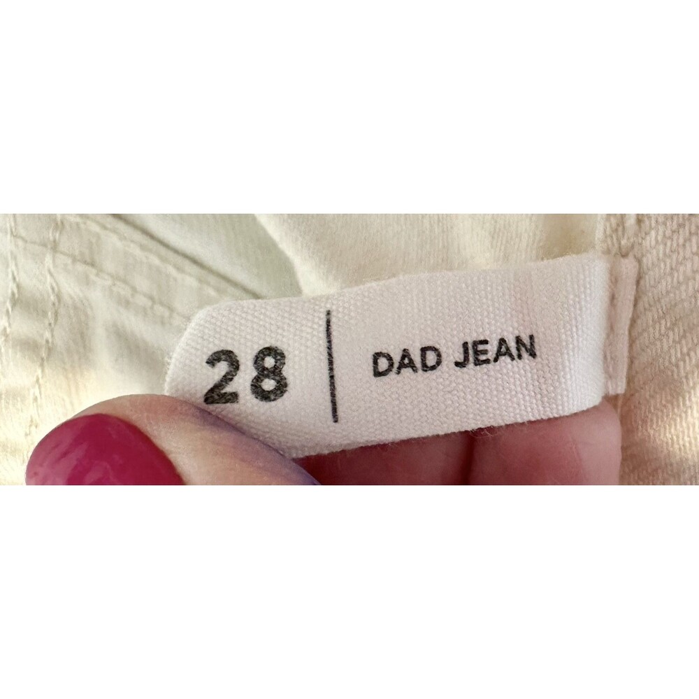 Pacsun Women’s 28 Dad Jeans Patchwork Jeans Slim Taper Multicolor Beige - Picture 15 of 16